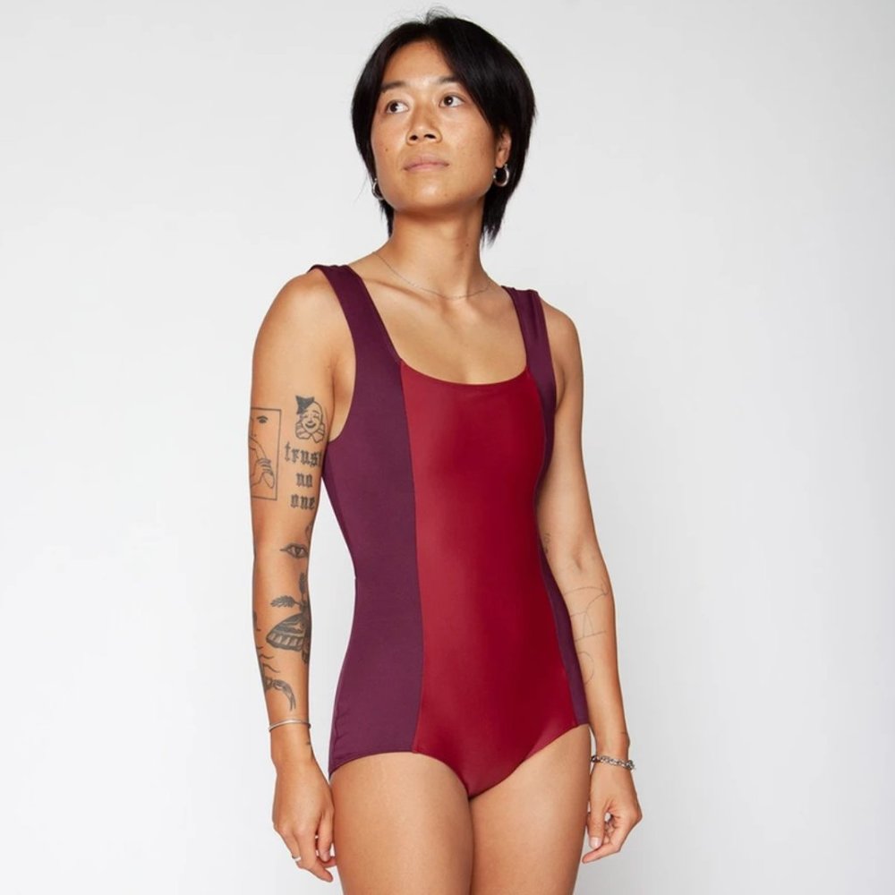 The Seea Tofino One-Piece in Fig Size S Small